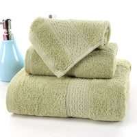 Long-staple Cotton Three-piece Set Towels Square Scarf