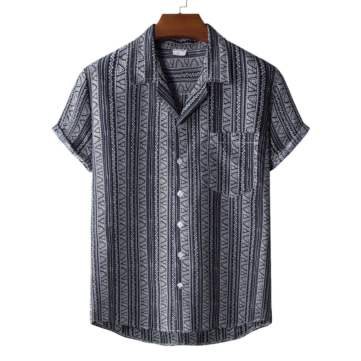 Printed Short-sleeved Shirt For Men AMI Cart