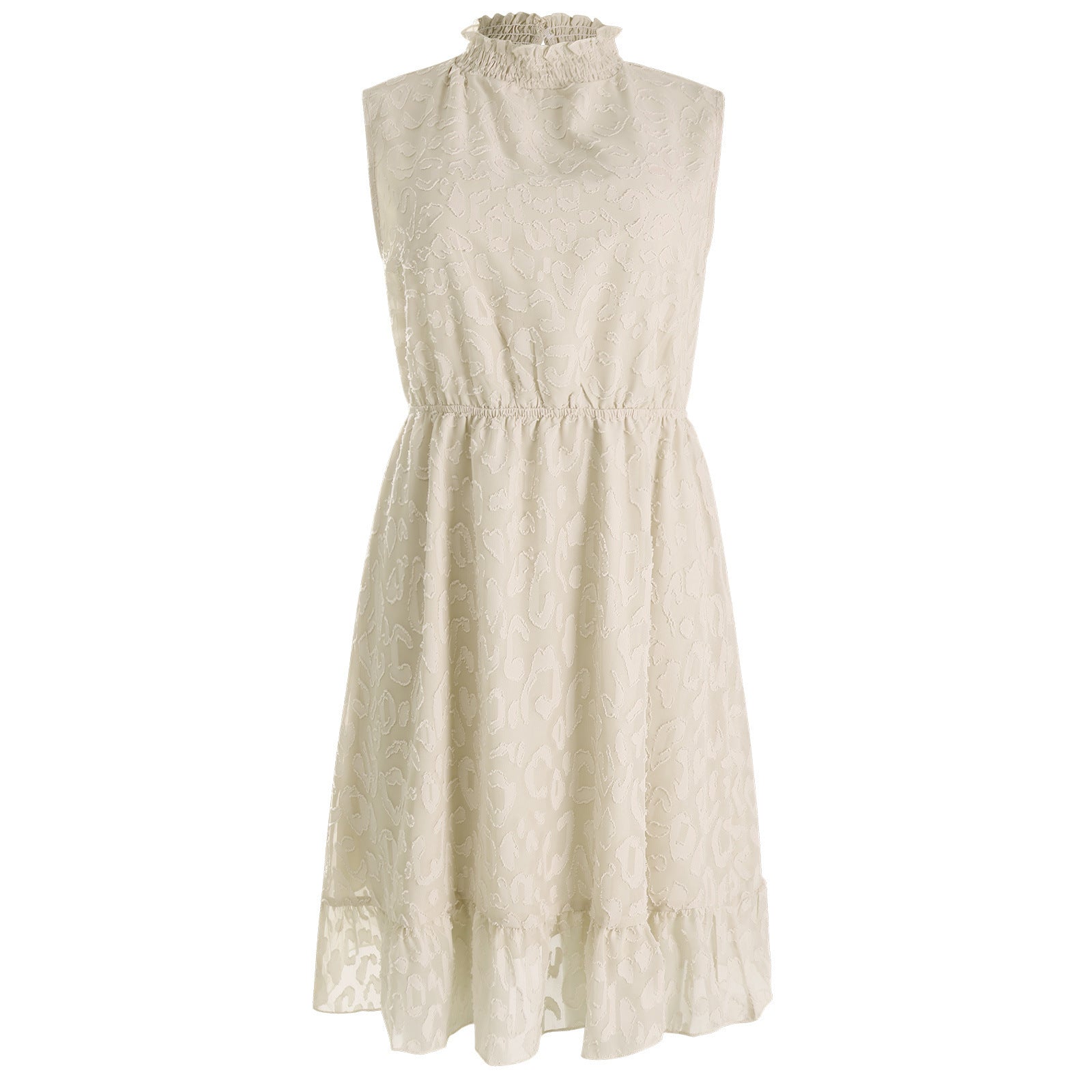 Women's Casual Chiffon Lace Jacquard Dress