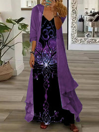 European And American Vacation Spaghetti Straps Long Skirt Indian Style
