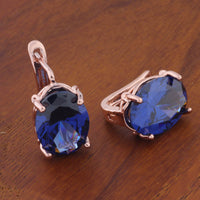 Romantic Retro 1014 Oval European And American Ear Clip