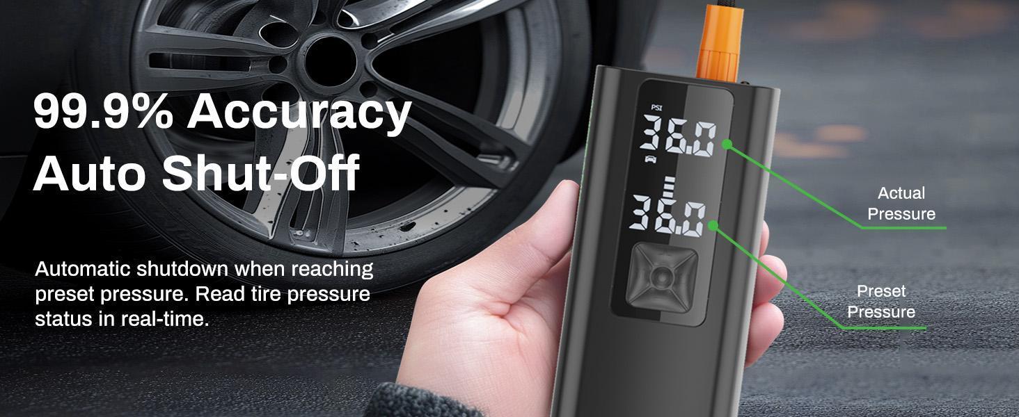 Portable Car Air Pump, Car Tire Automatic Air Pump.