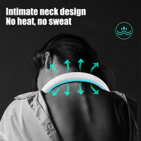 Mini Hanging Handheld Leafless Hanging Neck Fan Portable Silent