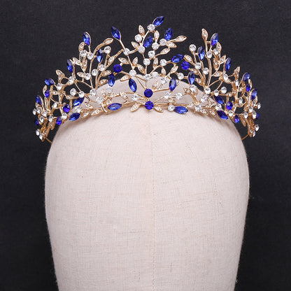 Vintage Rhinestone Headdress Crown Alloy Hair Accessories