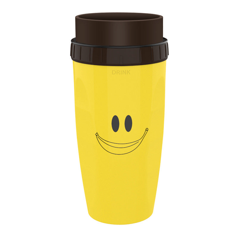 Double Insulation Tumbler Straw Sippy Water Bottles Portable