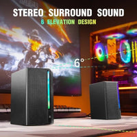 A20 Portable 2.0 RGB Speaker PC Computer Desktop Speaker Audio Gaming Speakers For PC - Chic Cart