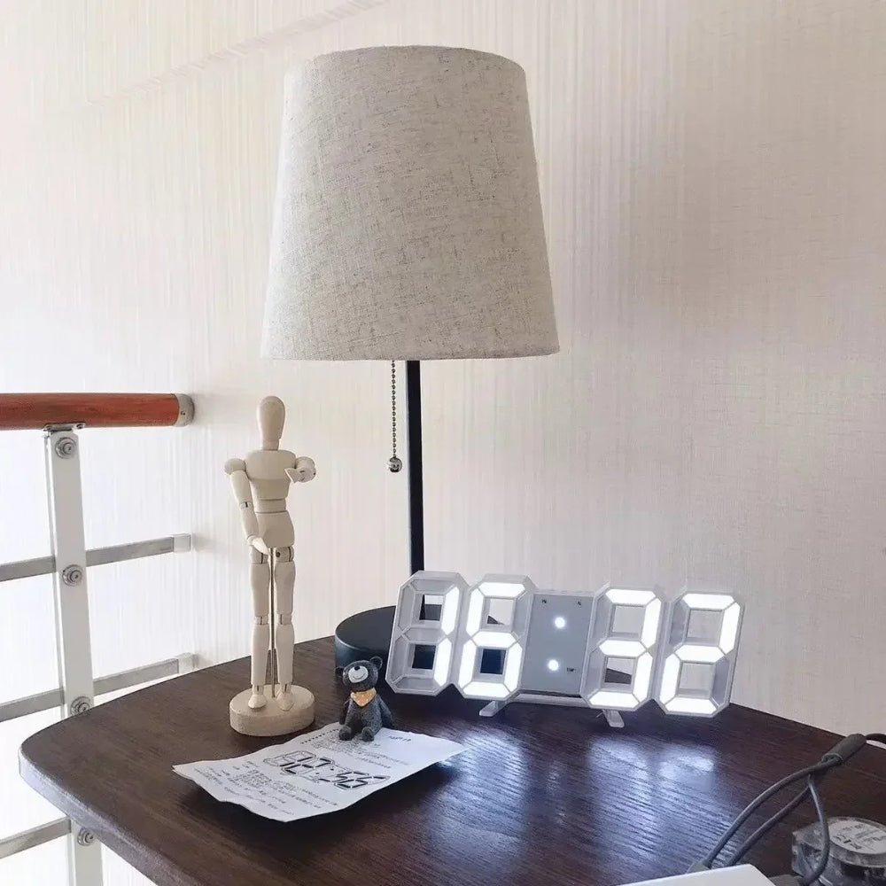 Adjustable 3D LED Digital Wall Clock - Chic Cart