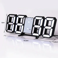 Adjustable 3D LED Digital Wall Clock - Chic Cart