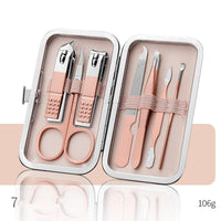 Professional Scissors Nail Clippers Set Ear Spoon Dead Skin Pliers