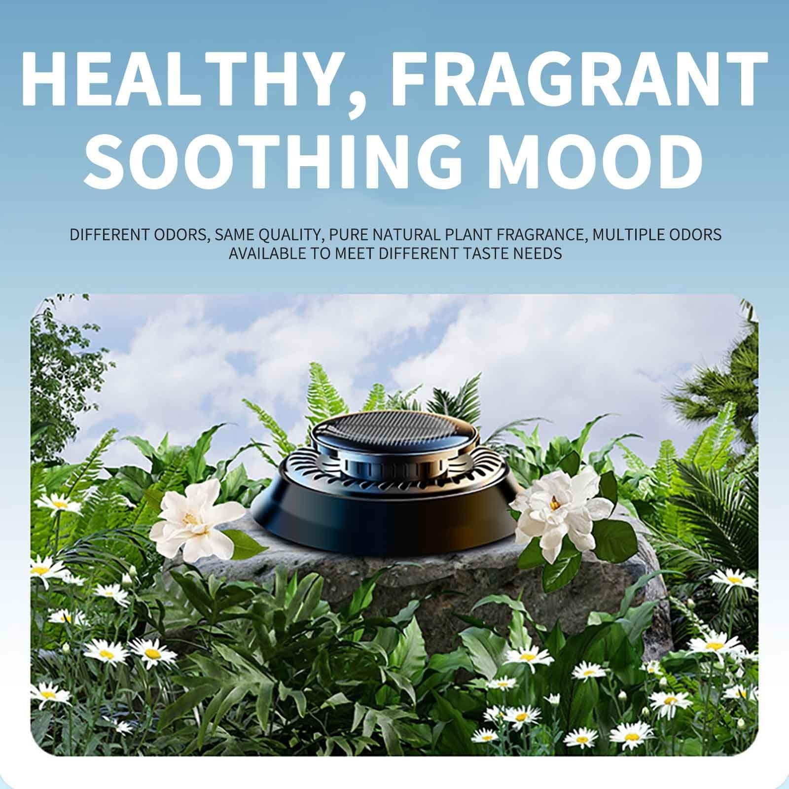 Car Air Freshener, Solar Rotating Car Essential Oil Diffuser.