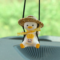 Car Pendant Cute Anime Little Duck Swing Auto Rear View