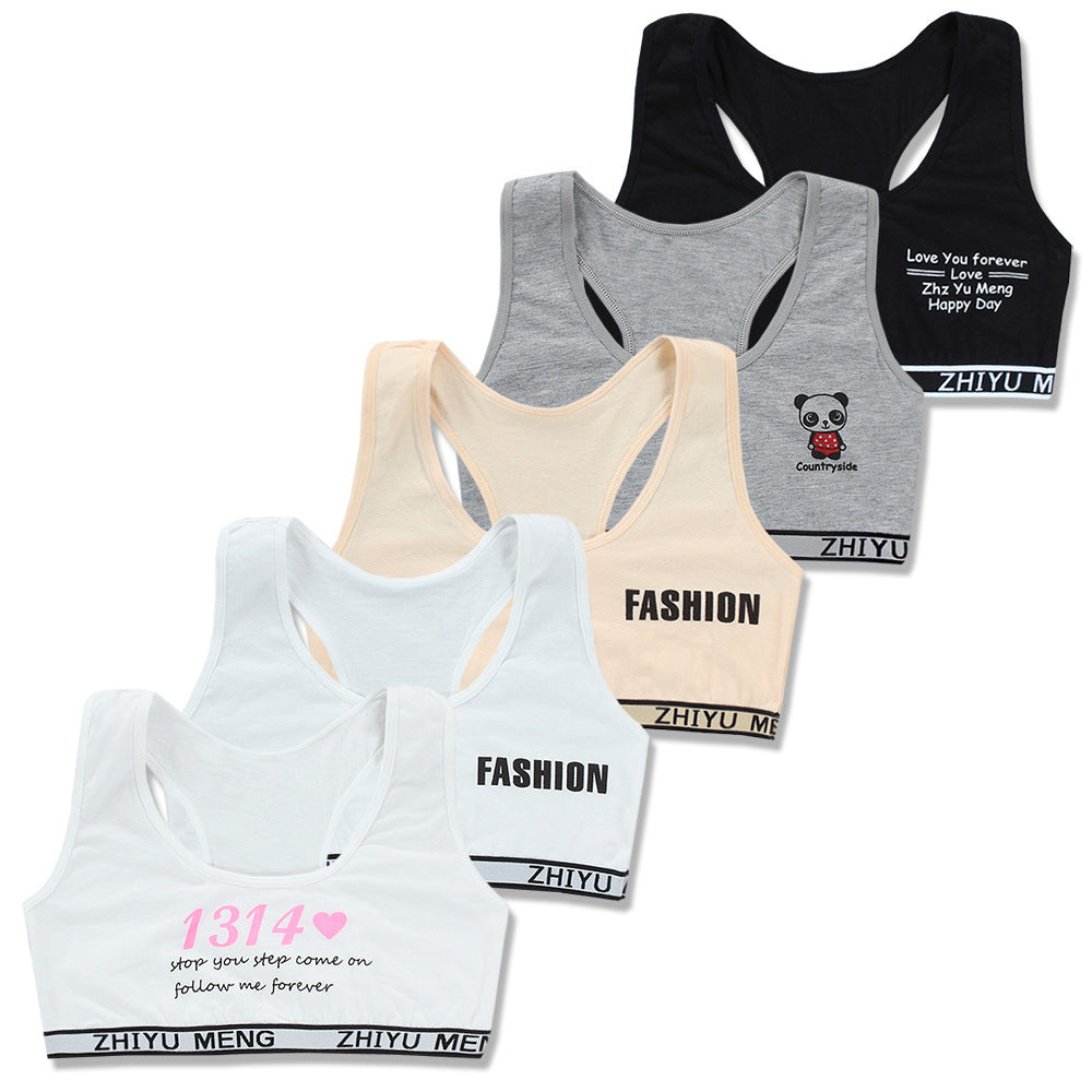 Children's Girl Bra Cotton Vest Underwear 8-16 Years Old 12