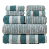 Coral Fleece Double-sided Thickened 8-piece Set Towels Square Scarf