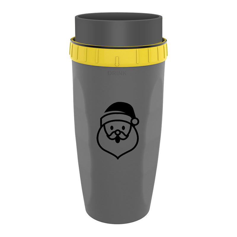 Double Insulation Tumbler Straw Sippy Water Bottles Portable