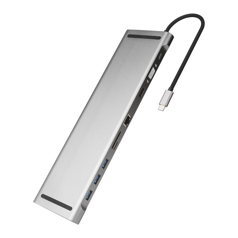 Docking Station And Cooling Bracket To Ten-port HDMI And VGA