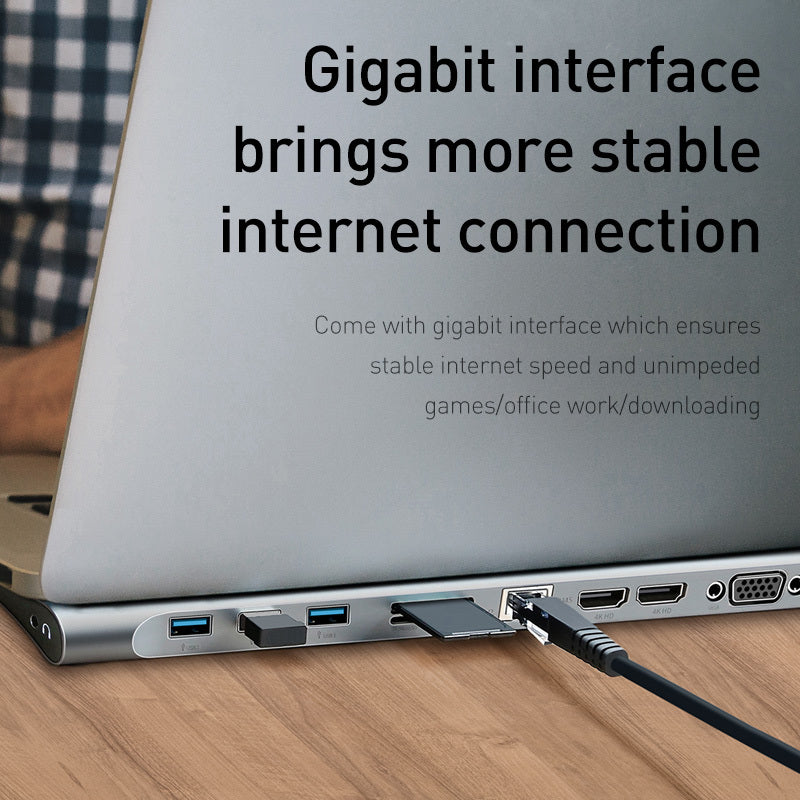 Docking Station And Cooling Bracket To Ten-port HDMI And VGA