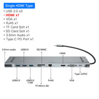 Docking Station And Cooling Bracket To Ten-port HDMI And VGA