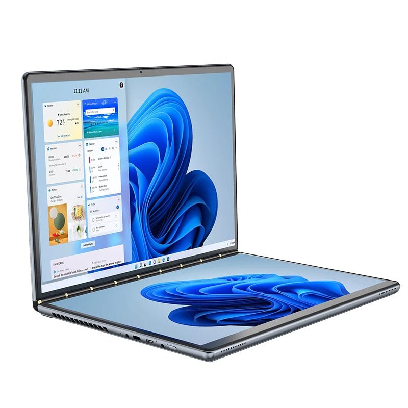 Dual Screen Laptop Intel N100 Processor 13.5+13.5 Inch touch Screen Gaming Laptop DDR4 32GB 1TB 512GB SSD Notebook Computer - Chic Cart