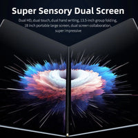 Dual Screen Laptop Intel N100 Processor 13.5+13.5 Inch touch Screen Gaming Laptop DDR4 32GB 1TB 512GB SSD Notebook Computer - Chic Cart