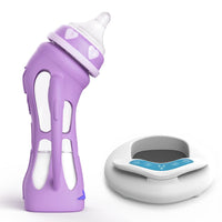 Glass Baby Bottle Straw Drop-resistant Water Drink Bottles for Baby