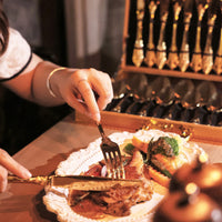European Pattern Stainless Steel Empaistic Tableware Set