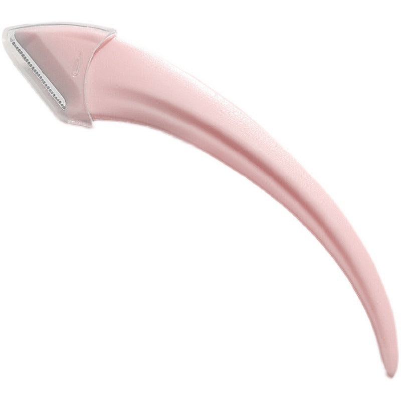 Eyebrow Trimming Knife With Comb Curved Moon Small Beauty Supplies