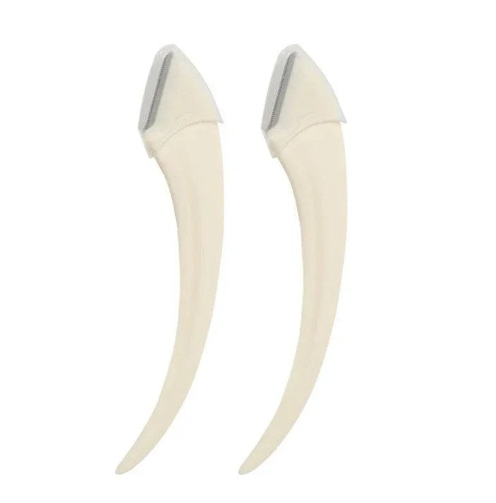 Eyebrow Trimming Knife With Comb Curved Moon Small Beauty Supplies