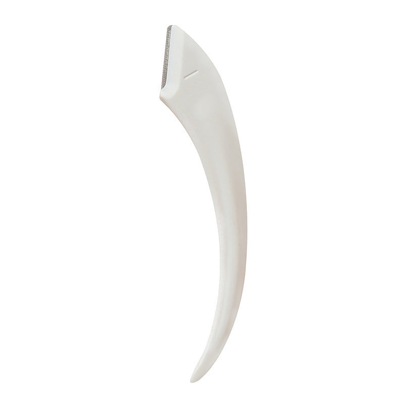 Eyebrow Trimming Knife With Comb Curved Moon Small Beauty Supplies