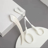 Eyebrow Trimming Knife With Comb Curved Moon Small Beauty Supplies