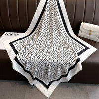 Fashion Printed Silk Scarf Twill Silk High Quality Square Scarf