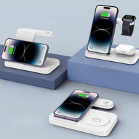 Foldable Fast Charging Station Dock Wireless Charger Stand