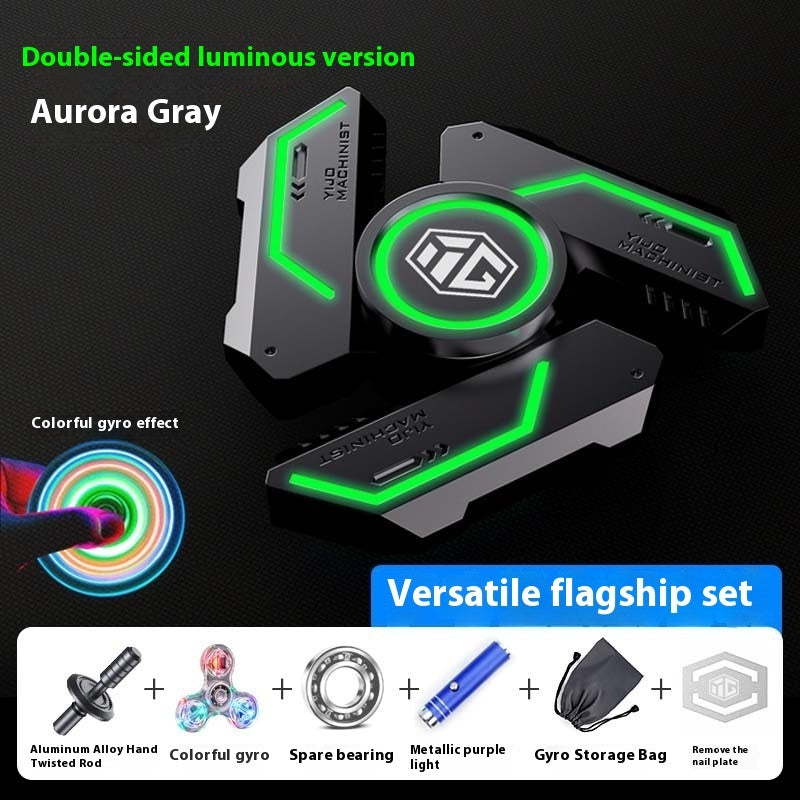 Glowing Fingertip Spinning Top Luminous Finger Decompression