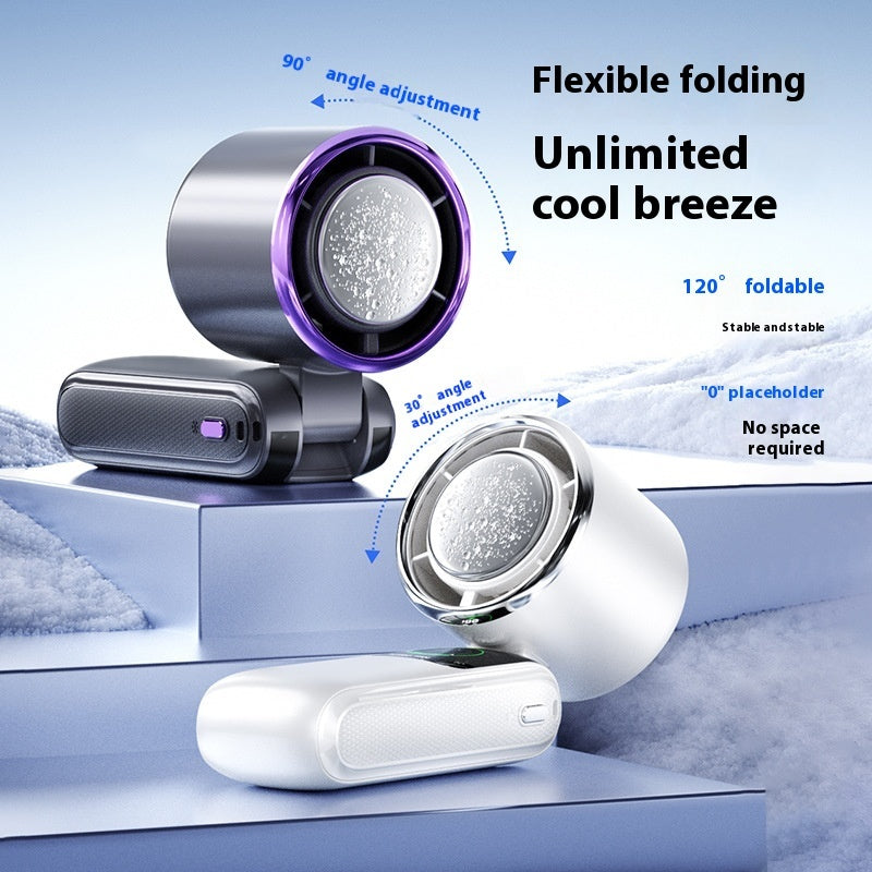 High-Speed Handheld Electric Fan Speed Adjustable Folding Mini Fan