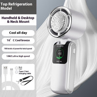 High-Speed Handheld Electric Fan Speed Adjustable Folding Mini Fan