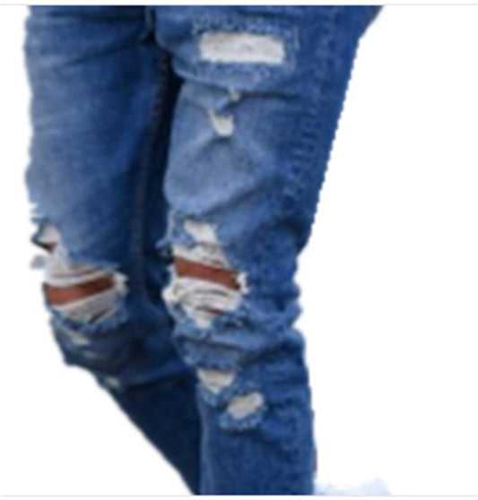 Hole men"s jeans