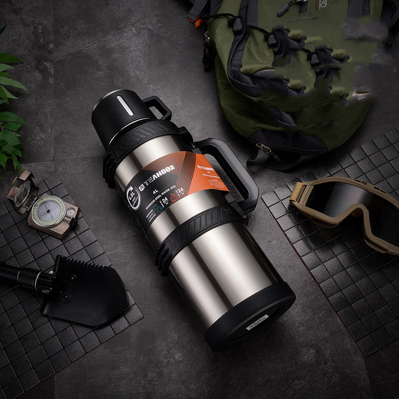 Large Capacity Thermal Water Bottle Carrying Handle