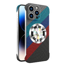 Luxury 3D Carbon Fiber Textured Plating Leather Phone Case For iPhone 16 15 14 13 Pro Max Plus Alloy Metal Lens Shockproof Cover - Chic Cart 