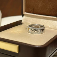 Light Luxury Temperament Fashion Closed Inlaid All-Match Ring