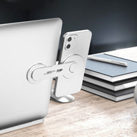 Magnetic Phone Holder Adjustable Swivel Mount for Laptop