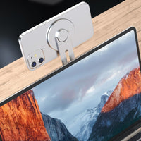 Magnetic Phone Holder Adjustable Swivel Mount for Laptop