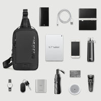 Lifetime Warranty Chestbag For Men 9.7inch Ipad Bags Casual Shoulder Bag Male Crossbody Bag Sling Bag For Boy Mini Bolsa Escolar - Chic Cart