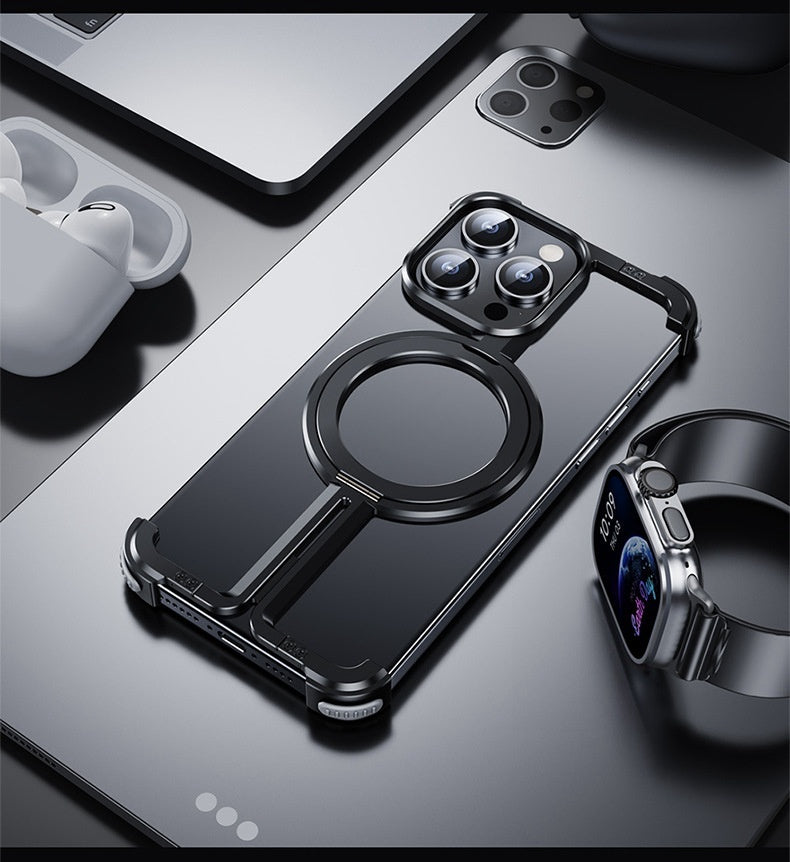 Metal Airbag Anti-fall Shell Phone Case Protective