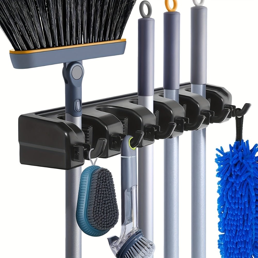 Multi Functional Wall Mounted Mop Holder - Chic Cart