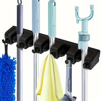 Multi Functional Wall Mounted Mop Holder - Chic Cart
