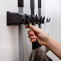 Multi Functional Wall Mounted Mop Holder - Chic Cart