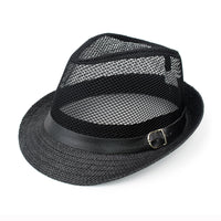 Men's Simple Color Matching Linen Sun Hat
