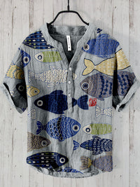 Plus Size Digital Printing Men's Short Sleeve