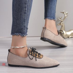 Plus Size Leopard Print Pumps Female Pointed Toe