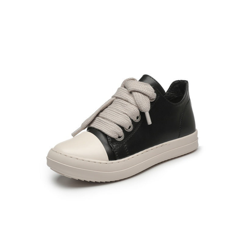 Shoelace Thick Bottom Stitching Candy Color Women's Shoes