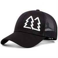 Embroidered Double Tree Hat Four Seasons All-matching Sun Hat Peaked Cap
